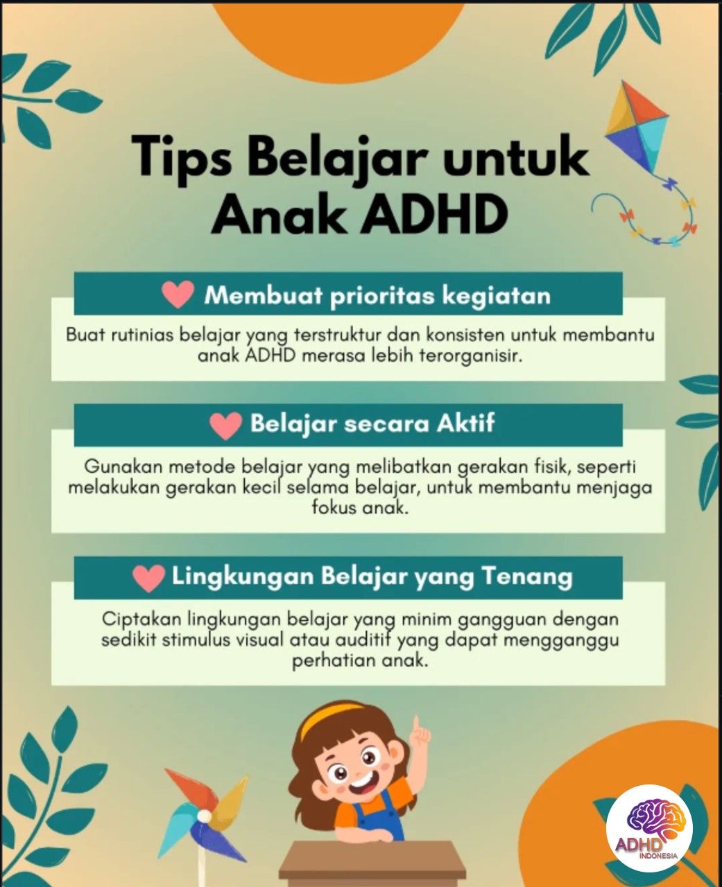 Strategi Belajar yang Cocok untuk Anak ADHD di Kabupaten Murung Raya